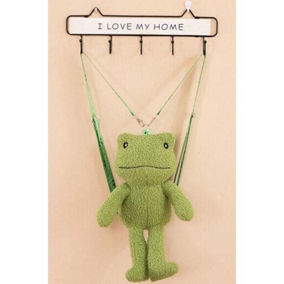 Cute Frog Avocado Backpack / New - Picture 3 of 4